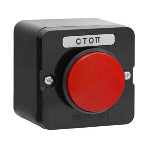 Пост управления ПКЕ 212-1 У3 10А 660В 1 элемент красн. гриб накладной IP40 ET519064