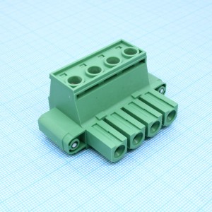 5EDGKM-10.16-04P-14-00, Клеммная розетка винтовая на кабель 4 контакта серия 5EDGKM-10.16