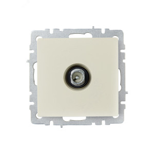 BRITE Розетка TV проходная РТВ10-0-БрКр бежевый BR-A10-P-K10