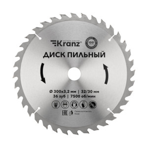 Диск пильный 300 мм х 36 зуб х 32/30 мм KRANZ KR-92-0132