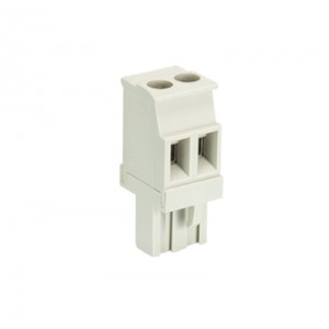 Розетка Wiecon 8213 B / 2 VR OB, Розеточный разъем, прямой, на кабель, шаг: 5.08 мм, 2 полюса, фиксация провода винтовая, исполнение: без маркировки, 400V, 12А, цвет: серый