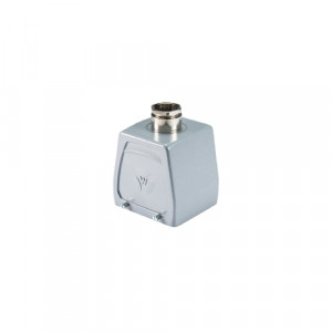 Крышка разъема BAS GOT GC 32 M32 A0, Крышка разъема на кабель, типоразмер 32B, без уплотнителя, 1 кабельный ввод M32x1,5, IP54, с верхним расположением, без защелок (упоры для двух защелок), материал корпуса: алюминиевый сплав