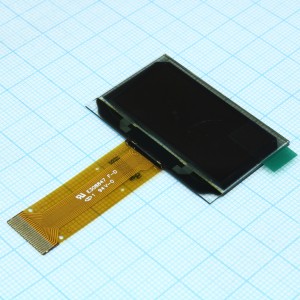 MI12864GAO-Y, OLED 1,54 '', 128x64, желтый цвет, интерфейс: 8-битный параллельный, последовательный, 4-проводный SPI, I2C, контроллер SSD1309, VDD = 1,65 ... 3,3 В, -30 ... 70 C