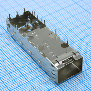 L-KLS12-SFP+05, Аксессуар для разъема кожух SFP+ прямоугольный серебристый никелевый лоток