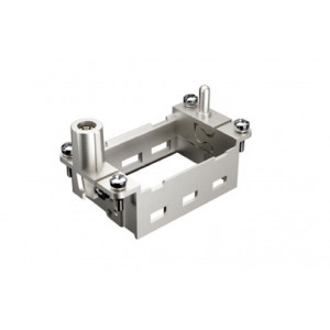 Вилочный держатель вставок H10B-03-M-3, Вилочная рамка, для модулей, 3 слота, типоразмер H10B, цинк