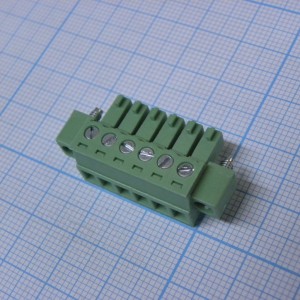 15EDGKM-3.81-06P-14-00A(H), Разъемный клеммный блок, 6 контактов. Серия 15EDGKM-3.81