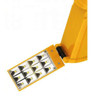 Фонарь аккумуляторный LED3819CSM 9LED + 12SMD 2 режима аккум. SLA 220В желт. 12102/ 12860