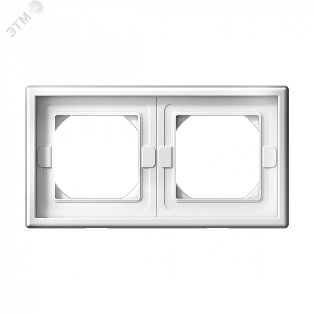 Изображение товара Рамка 2-м ArtGallery IP44 белая для электроустановочных изделий