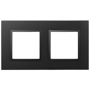 Рамка для розеток и выключателей Elegance 14-5012-05 Classic, на 2 поста, антрацит Б0060580