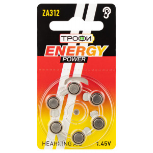 Батарейки Трофи ZA312 HEARNING AID ENERGY POWER Б0057977