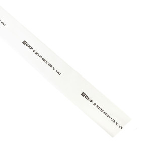 Термоусаживаемая трубка ТУТ нг 30/15 белая рулон PROxima tut-30-w