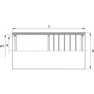 Муфта 32мм для гофрированных труб IP40 прозрачная 50832