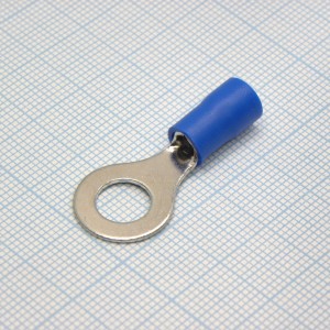 RV5.5-8  Blue, наконечник кабельный кольцевой с изоляцией d=8.4мм, сеч. пров.4.0-6.0мм2