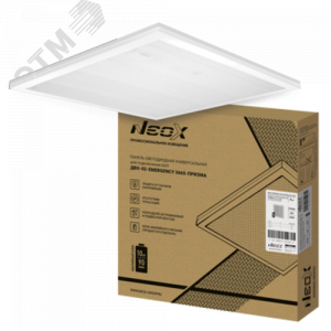 Панель светодиодная универсальная ДВО-02-EMERGENCY 3665-ПРИЗМА 36Вт 6500К 595х595мм без БАП-10W90 4690612053028