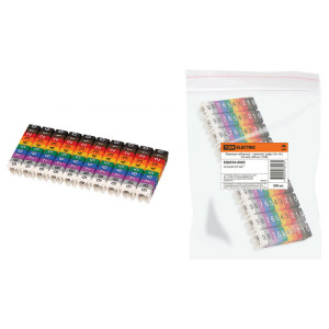 Маркеры наборные – комплект цифр («0»-«9») 0,5 мм2 (200 шт.) SQ0534-0065