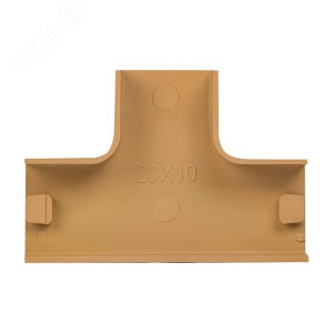 Угол T-образный (20х10) (4 шт) светлое дерево Plast tchl-20-10x4
