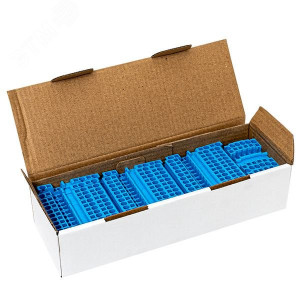 Колодка клеммная пружинная двойная JXB-ST-2.5 24А синяя plc-jxb-st-2.5-4-2-blue