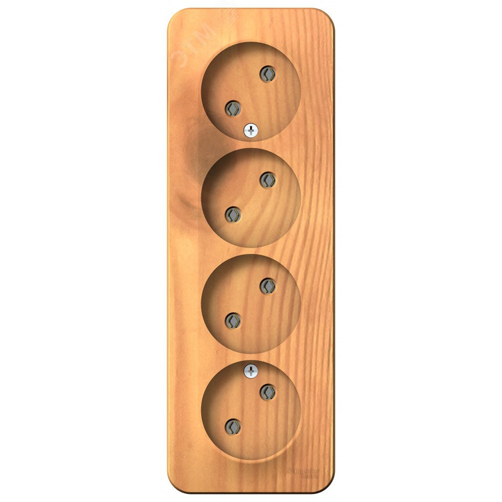 Изображение товара Розетка 4-м ОП Blanca 16А IP20 с изолирующей пластиной