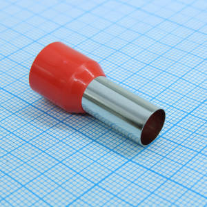 Наконечник штыревой втулочный изолированный НШВИ 35-16, Наконечник штыревой втулочный изолированный одинарный 