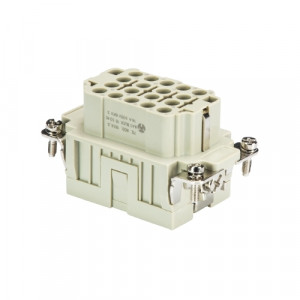 Розеточная контактная вставка BAS BUCK 18 50 PC, Розеточная контактная вставка, обжимная фиксация, 18 полюсов + PE, типоразмер 10B, 500V, 16A, (обжимные контакты поставляются отдельно)