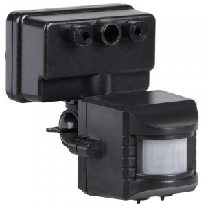 Детектор движения ДД 019 1100Вт угол обз. 120град. дальн. 12м IP44 черн. LDD13-019-1100-002