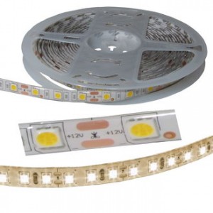 5050 300LED IP65 12V W-WHITE, Светодиодная лента 5050, 300 LED, IP65, 12 В, цвет белый холодный, длина 5 м