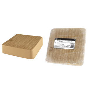 Коробка распаячная КР 100х100х29 ОП сосна IP40, инд. штрихкод SQ1401-0407