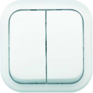 Выключатель 2-кл. ОП Валентина 6А IP20 А56-025 бел. Кунцево 7634