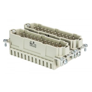 Вилочная контактная вставка 70.510.4853.0, Вилочная контактная вставка, пружинная фиксация, 48 полюсов + PE, типоразмер 48B, 500V, 16A, сечение обслуживаемых проводников 0,14-2,5 мм кв, тип покрытия контактов: олово,