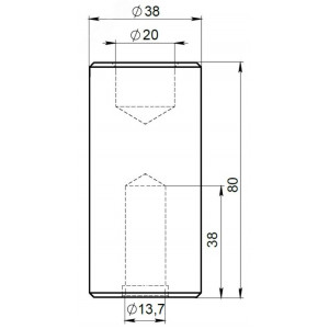 Насадка для забивания стержней заземления1820 20 3042200