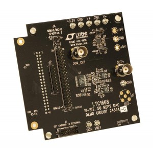 DC2459A-C, Средства разработки интегральных схем (ИС) преобразования данных LTC1668 with LT1468 Demo Board - 16-Bit,