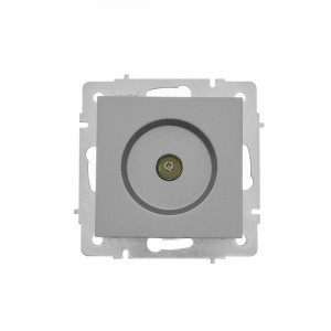 Розетка телевизионная оконечная TV 1-м СП Vesna механизм платина 742-3588-130