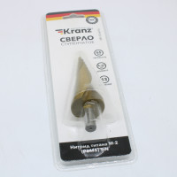 Сверло ступенчатое, 6-8-10-12-14-16-18-20-22-24-26-28-30мм, Р6М5, ТИТАН, трехгр.хвостовик KR-12-6616