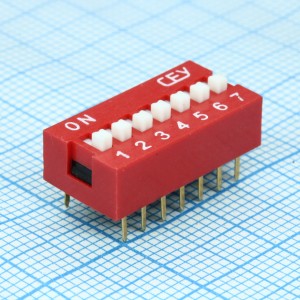 DS1040-07RN, DIP переключатель 7 групп