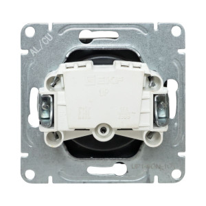 Механизм розетки, 16А, без заземления, со шторками, мокко Эпика EKF UP1-SOM-101