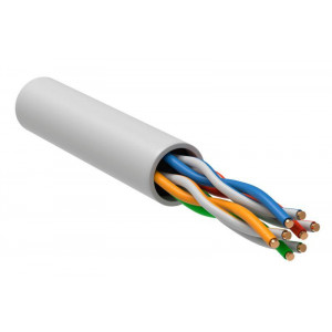 Кабель витая пара U/UTP кат.5E 4х2х24AWG solid LSZH бел. (м) BC1-C5E04-128-305-G
