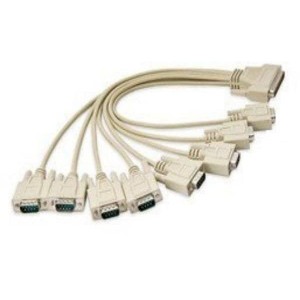 OPT8H-AE, Кабели D-Sub 1m Male DB-62 to 8x Male DB-9 Cable