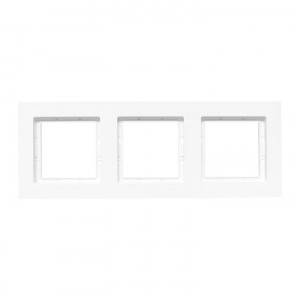 3 - местная рамка, IP44, белая, пластик Эпика EKF UP1-FPW-03-44