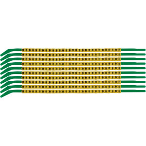 brd333161, SCNG-09-B клипсы жёлтые, 300шт/упак, для провода 2,5-3,0мм диаметра, легенда B