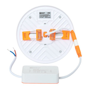 Светодиодный встраиваемый даунлайт безрамочный ДВО 1106 круглый 18Вт 6500K IP20 LUMA EKF