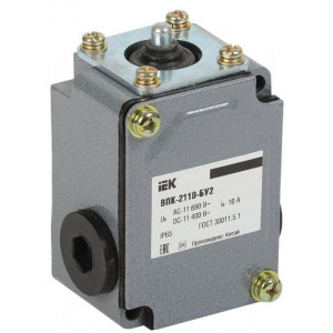 Выключатель концевой ВПК-2110-БУ2, толкатель, IP65, KV-1-2110-1