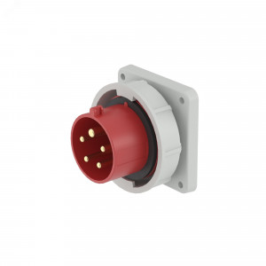 Вилка панельная прямая IP67 16А 3P+E+N 400В DIS2481697