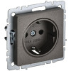 Розетка 1-м СП BRITE РС11-1-0-БрТБ 16А с заземл. без защ. шторки бронза BR-R11-16-K45