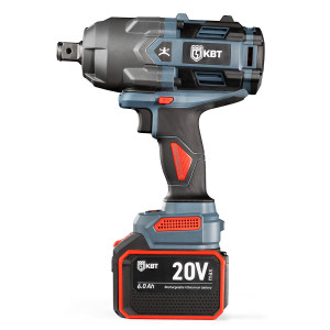 Гайковерт WB-20-2000 серия ПРОФИ, Гайковерт ударный аккумуляторный 20V бесщеточный с максимальным крутящим моментом 2000 Нм, 2 аккумуляторные батареи: Li-ion, 20 В/6Ач, з/у, патрон квадрат 3/4