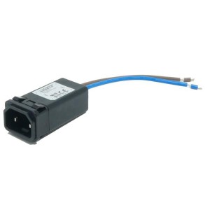 FN9274S1B-4-07, Модули подачи электропитания переменного тока 4A 7.2mH 0.22uF Wire leads Snap-in