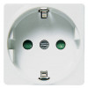 Розетка SCHUKO с заземлением, 16А / 250В, серия Stylo/(Re)stylo, цвет альпийский белый 2288 BA