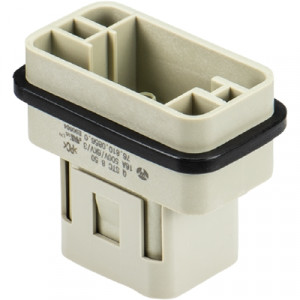 Вилочная контактная вставка 76.810.0856.0, Вилочная контактная вставка, обжимная фиксация, 8 полюсов + PE, типоразмер Q, 250V, 10A, (обжимные контакты поставляются отдельно)