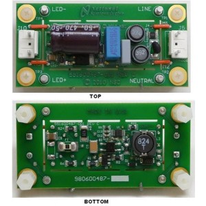 LM3445-EDSNEV/NOPB, Средства разработки схем светодиодного освещения  LM3445-EDSN EVAL BOARD