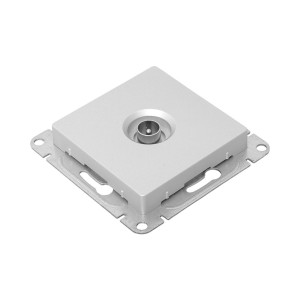 Механизм розетки TV, одиночная, алюминий Эпика EKF UP1-SOA-TV-1