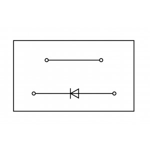 Этажная клемма WKFN 2,5 E/35/G-URL, Этажная функциональная клемма, 2 этажа, тип фиксации провода: пружинный, номинальное сечение: 2,5 мм кв., 24A, ширина: 5 мм, цвет: красный, тип монтажа: DIN35
